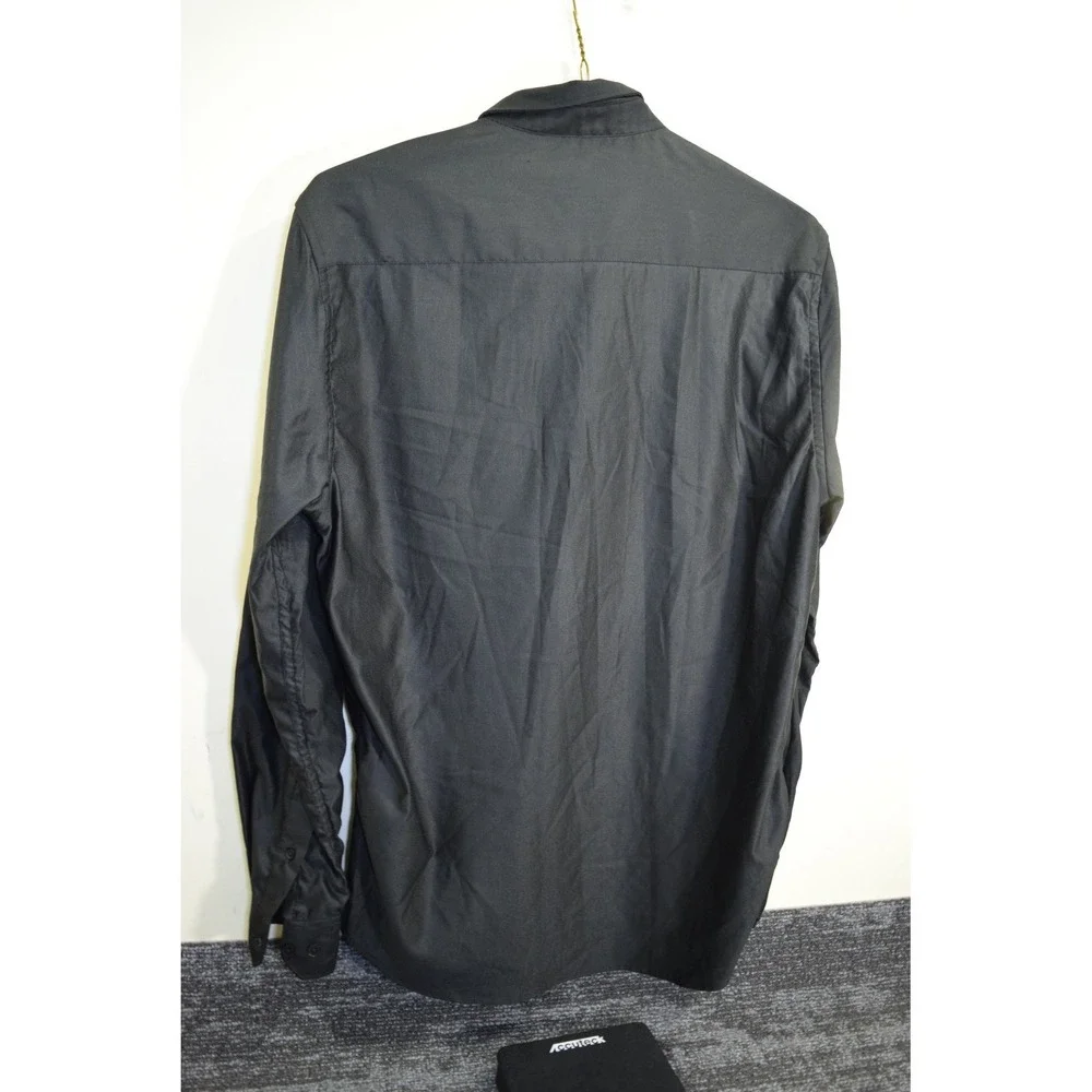 Polo Ralph Lauren SLIM FIT Long Sleeve Button Down Shirt MENS L Shiny Black